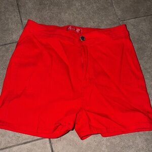 Bright Red Shorts